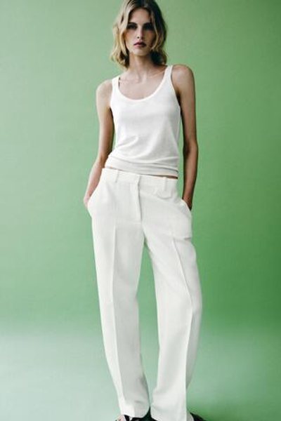 БРЮКИ ПРЯМОГО КРОЯ — ZW COLLECTION — ZARA