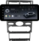 Магнитола для Ford Mondeo 3 2000-2006 (климат) - Teyes LUX ONE ROUND монитор 12.3" 2K QLED на Android 10, Быстрая, CarPlay, 4G SIM-слот