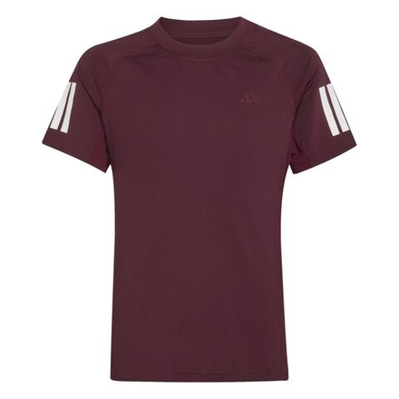 Детская теннисная футболка Adidas Girls Club — maroon