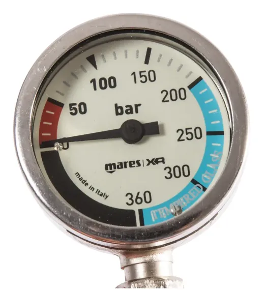 Манометр Mares XR SPG52 360 Bar шланг 60 см