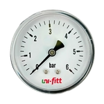 UNI-FITT Манометр аксиальный 6 бар диаметр 63 мм 1/4"Н
