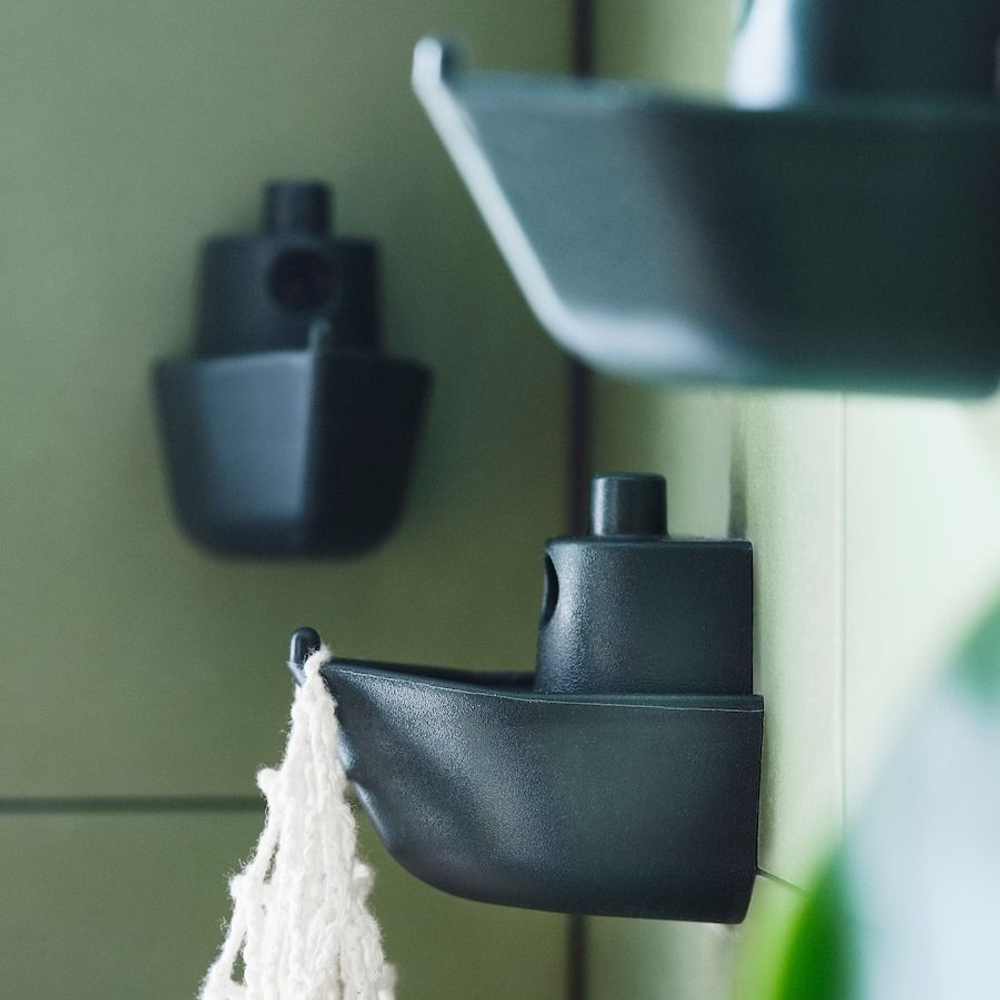 IKEA Крючок KNOPARE кораблик, зеленый 1шт (из Финляндии)