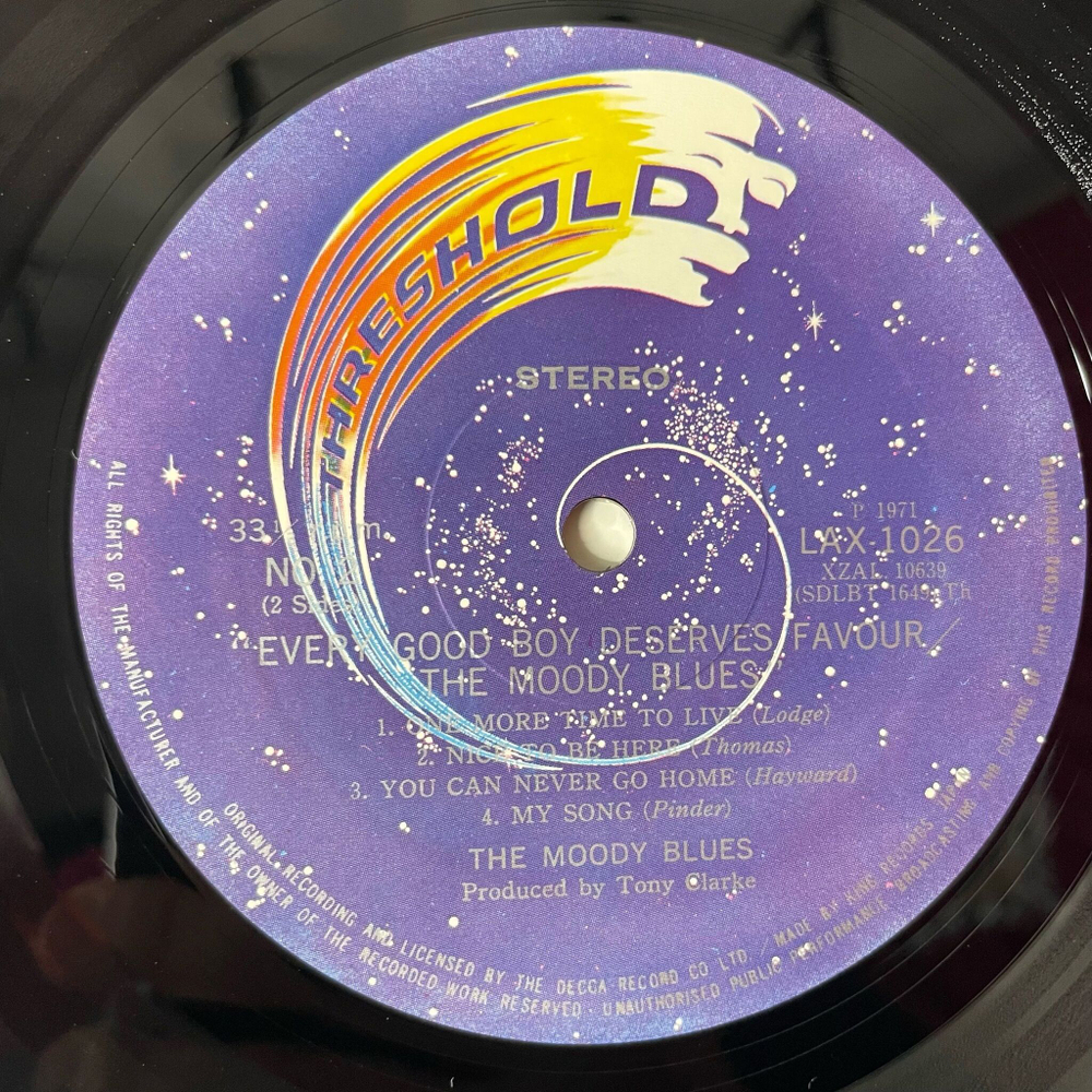 Винтажная виниловая пластинка LP The Moody Blues Every Good Boy Deserves Favour (Japan 1978) (No Obi) My Song