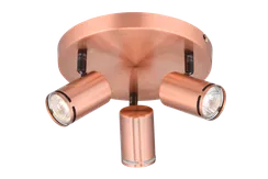 Светильник Sfera Sveta 8766-03/P502 RAB, 3×15 Вт, медный