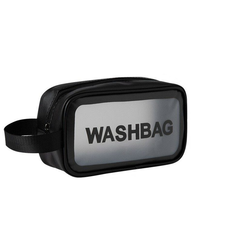 Косметичка водонепроницаемая Washbag сумка с ручкой органайзер косметичка для бассейна душа роддома, черная 22*8*12см