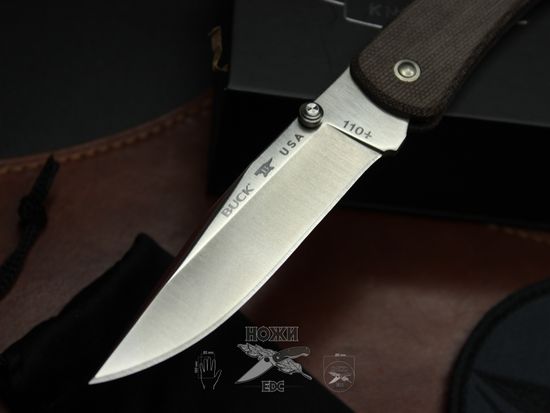 Складной нож BUCK 0110BRS4 110 Slim Knife Pro c клинком из стали CPM-S30V, рукоять микарта