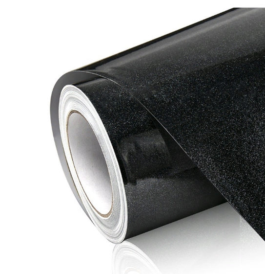 Пленка черный глянец металлик Sparkle Black Carbins 10 погонных метров