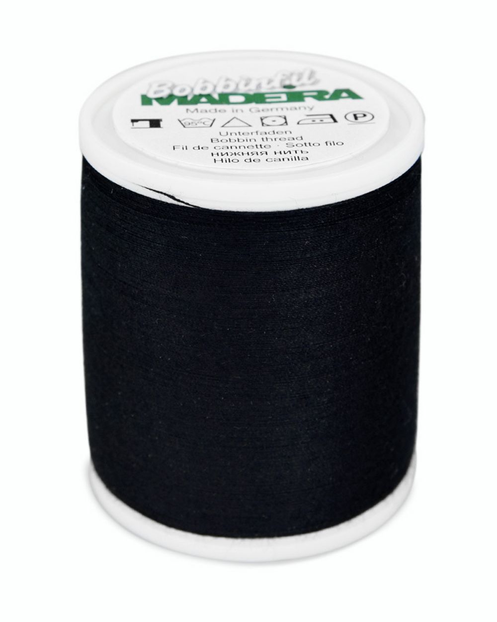 Нитки нижние Madeira Bobbinfil №70, 1500 м, цв. черные, 9764, 5 катушек
