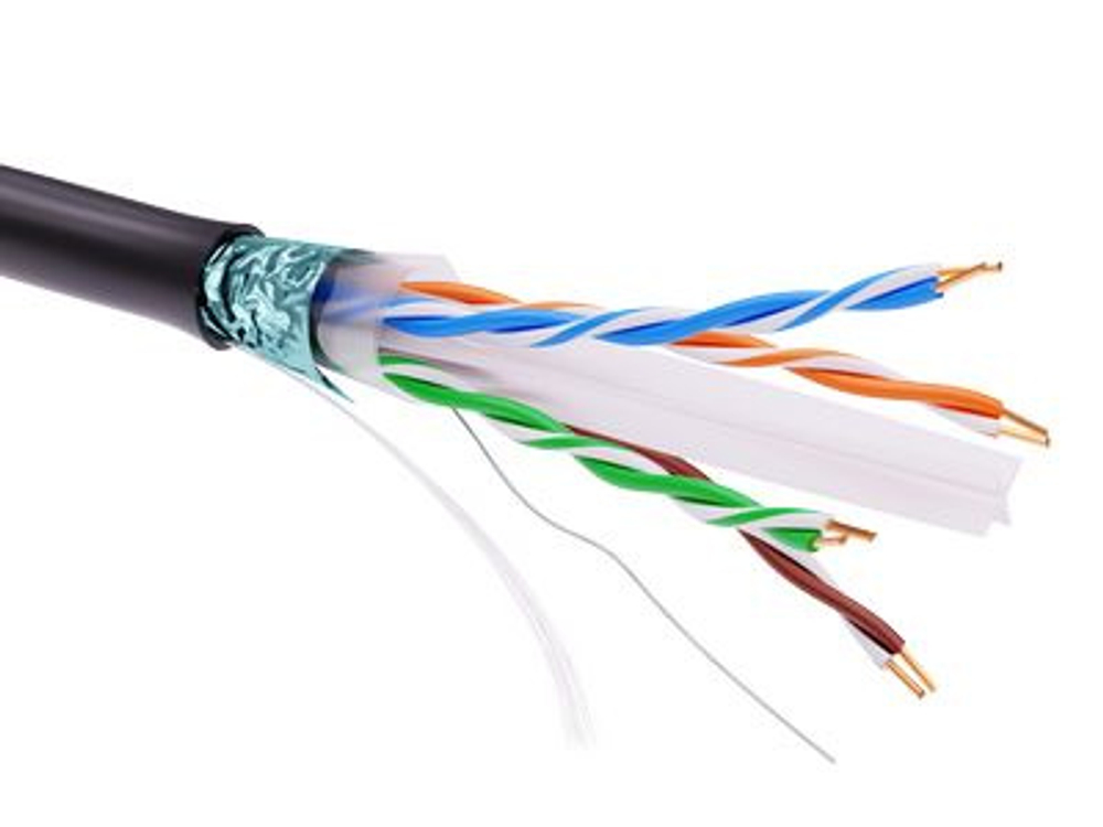 Кабель витая пара U/UTP 6 кат. 4 пары DKC RN6FUPE3BK