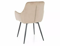 Стул SIGNAL FIG Velvet Bluvel 28 бежевый/черный