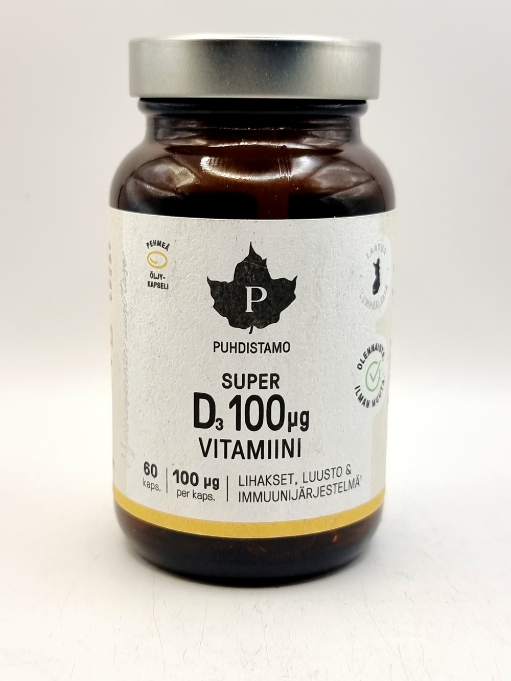 Усиленный комплекс Puhdistamo Super D-Vitamini 60 шт (из Финляндии)