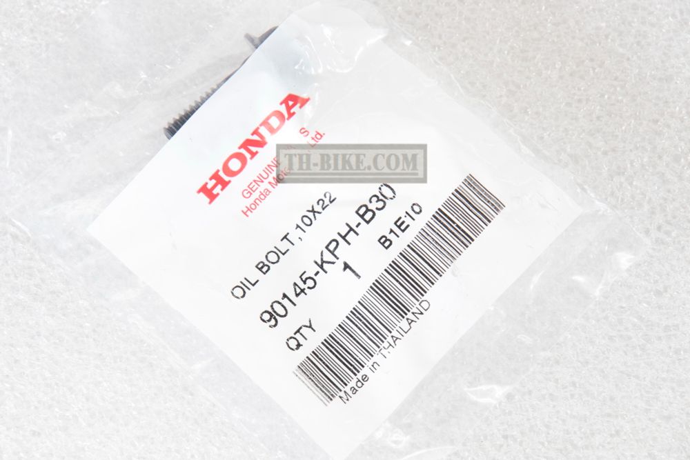 90145-KPH-B30. BOLT, OIL, 10X22 (NISSIN)