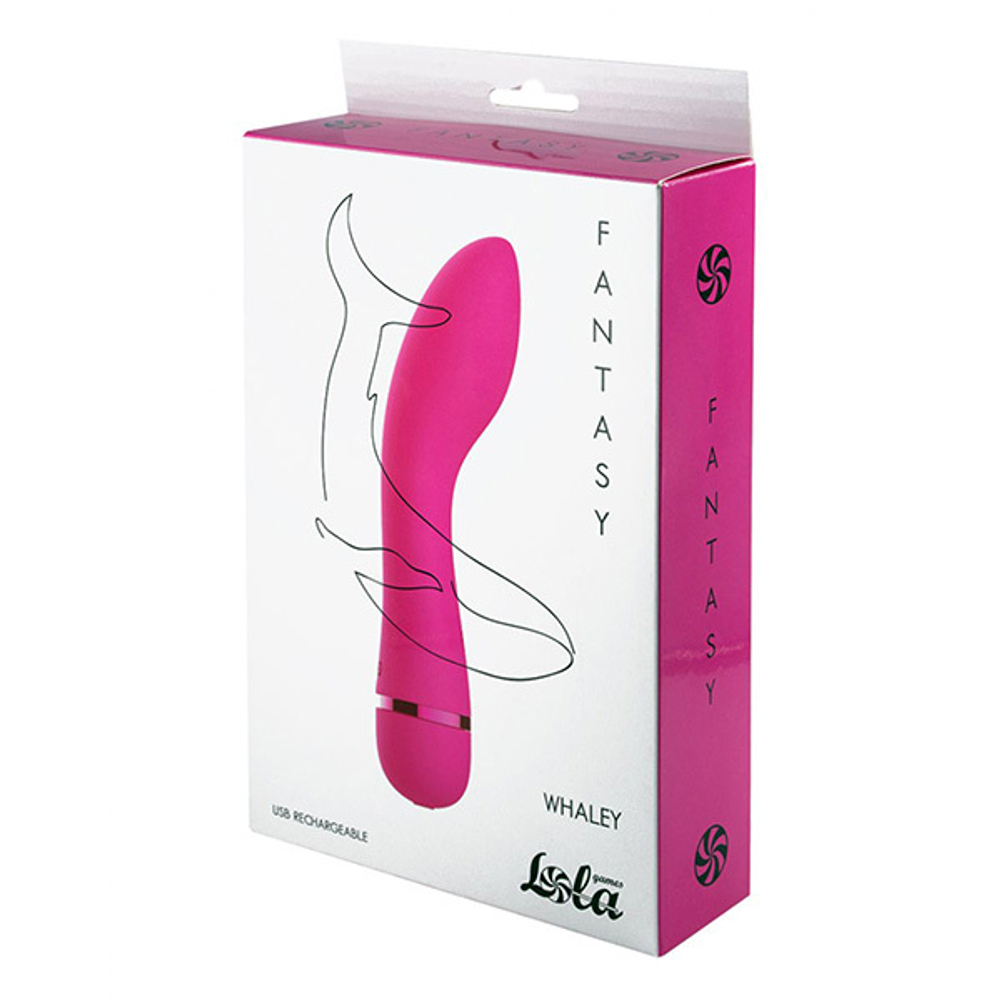 Розовый перезаряжаемый вибратор 16,8см Lola Games Fantasy Whaley 7911-02lola