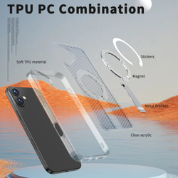 Прозрачный чехол Mesh Pro Magnetic Case для iPhone 16 Plus