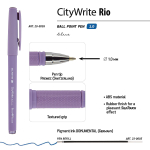 Ручка шариковая 1.0 мм, синяя "CityWrite. Rio", 3 цв. корпуса (Bruno Visconti)