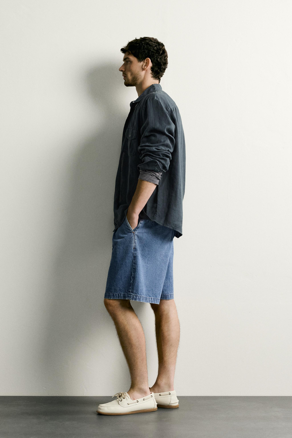 РУБАШКА RELAXED FIT ИЗ 100% ЛЬНА — ZARA · 1063/417