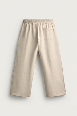 ZARA ТЕХНИЧЕСКИЕ БРЮКИ WIDE FIT, ЭКРЮ/БЕЖЕВЫЙ