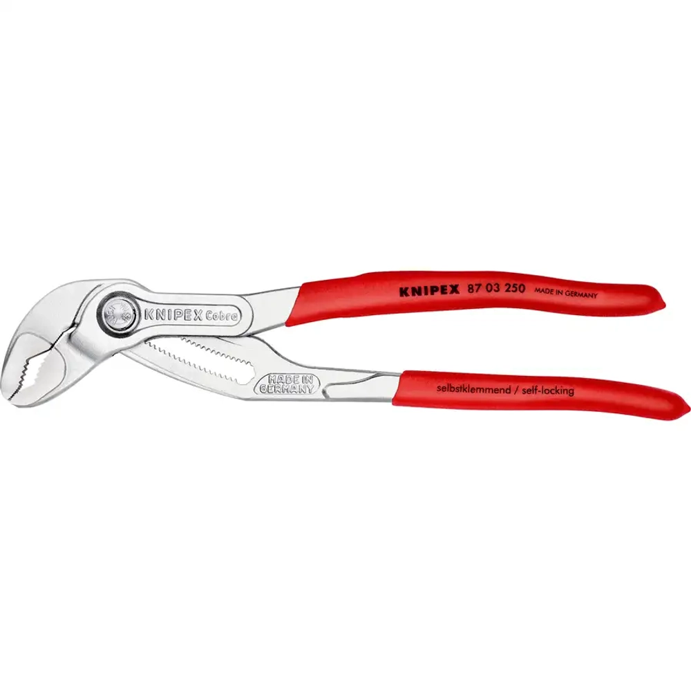 Клещи трубные Cobra® хромированные 250 мм Knipex 87 03 250