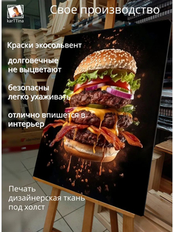 Картина "Морской всплеск", модульная 50х70см 1шт.