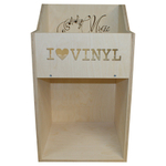 Ящик кейс органайзер для хранения до 200 виниловых пластинок I.LOVE.VINYL без покраски
