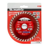 Диск алмазный, отрезной Turbo, 115 х 22.2 мм, сухая резка Matrix Professional — фото 6
