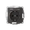 Розетка с USB A+C с защитными шторками Systeme Electric AtlasDesign Базальт ATN001432