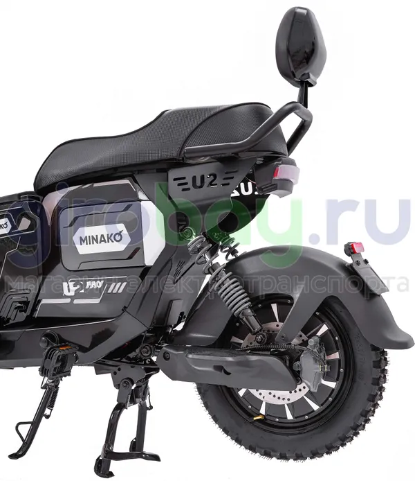 Электроскутер MINAKO U2 PRO 1500W (60V/45Ah) - Чёрный фото №9