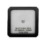 Бриллиант (кр-57, 4.7 мм + 4.7 мм, 0.42 ct + 0.42 ct, 4/5+3/6)