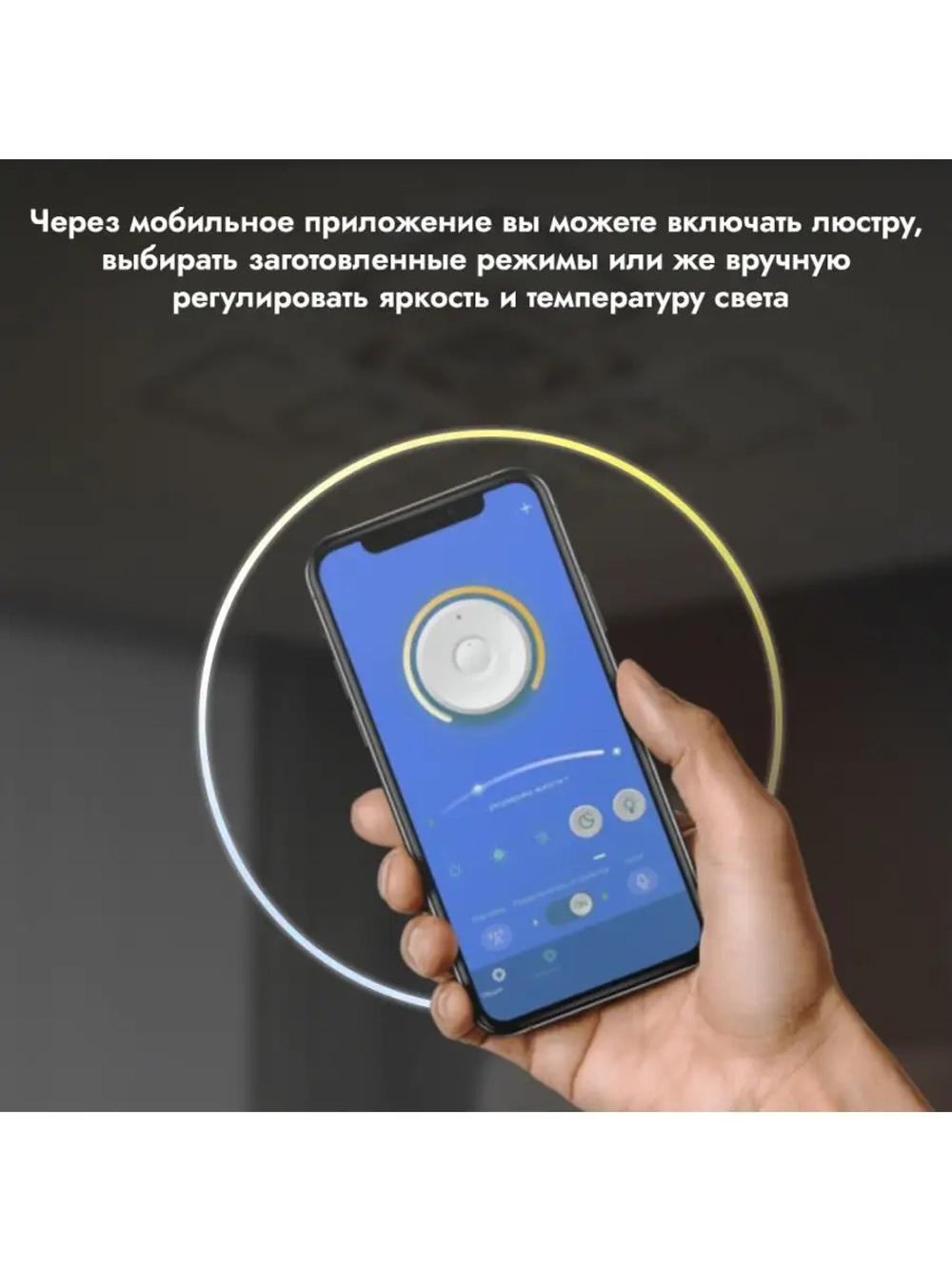 Люстра потолочная светодиодная 7044A/6+2