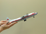 Модель самолета Ан-10А (М1:100, Аэрофлот СССР-11185) с шасси
