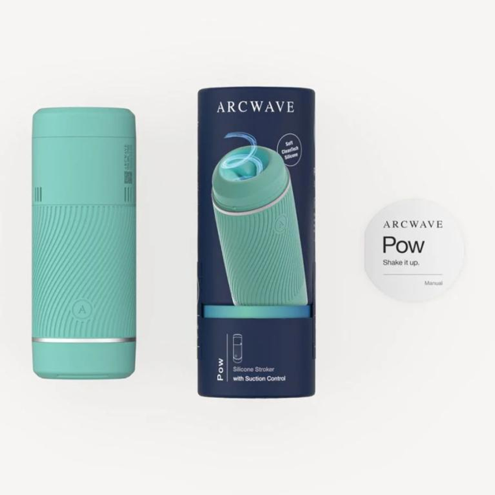 Мятный мастурбатор с контролем всасывания Arcwave Pow Stroker (Цвет: мятный)