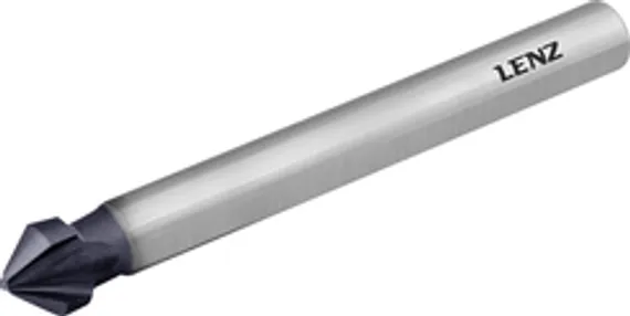 Зенковка 90°, 30 мм, HSS-XE, трёхгранный хвостовик, LENZ, арт. LZSK-20300
