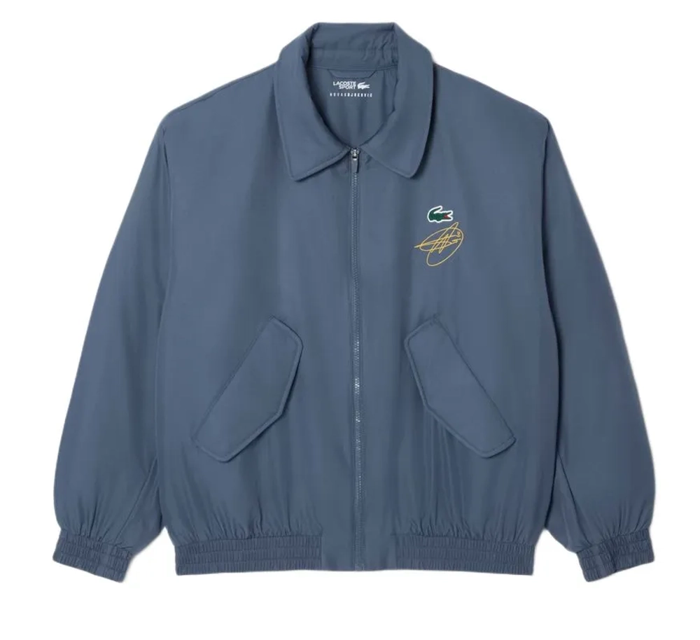 Мужская теннисная куртка Lacoste Tennis x Novak Djokovic - grey