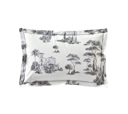 Постельное белье 2 спальное евро Blanc des Vosges Promenade Graphite Франция