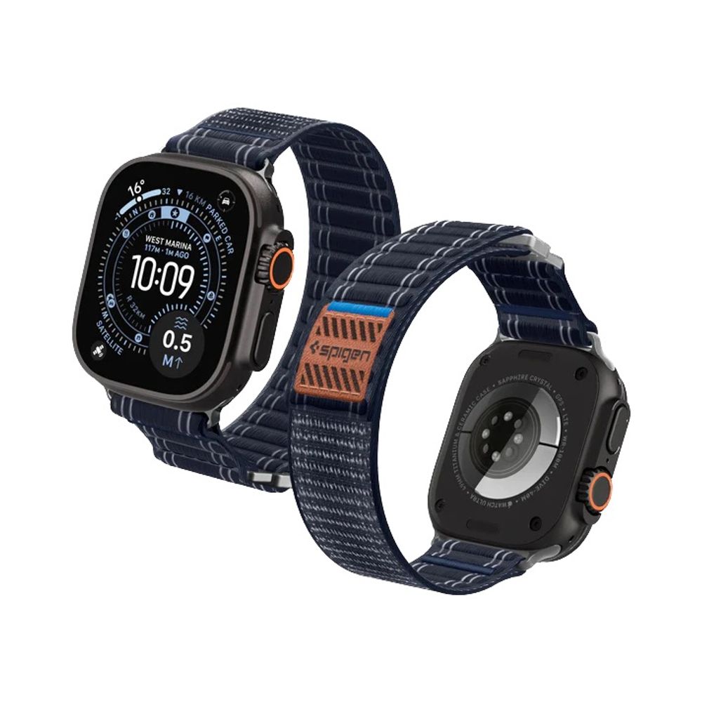 Ремешок Spigen WBF0 Band для Apple Watch 44/45/46/49 мм Navy
