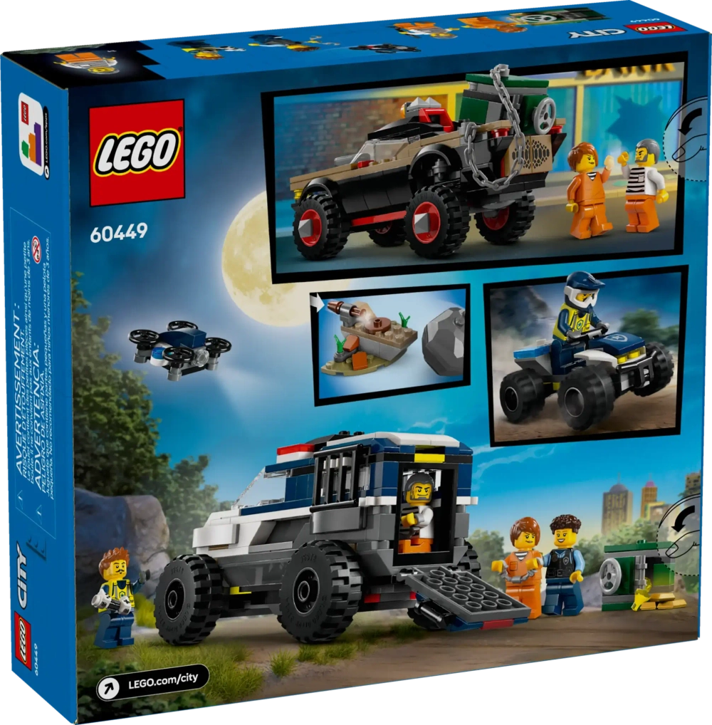 Констуктор LEGO City 60449 Погоня за полицейской машиной на бездорожье