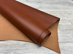 Гладкая кожа для классических изделий Этруско цв. Коньячный / Etrusco Cognac, толщ. 1,2-1,4 мм