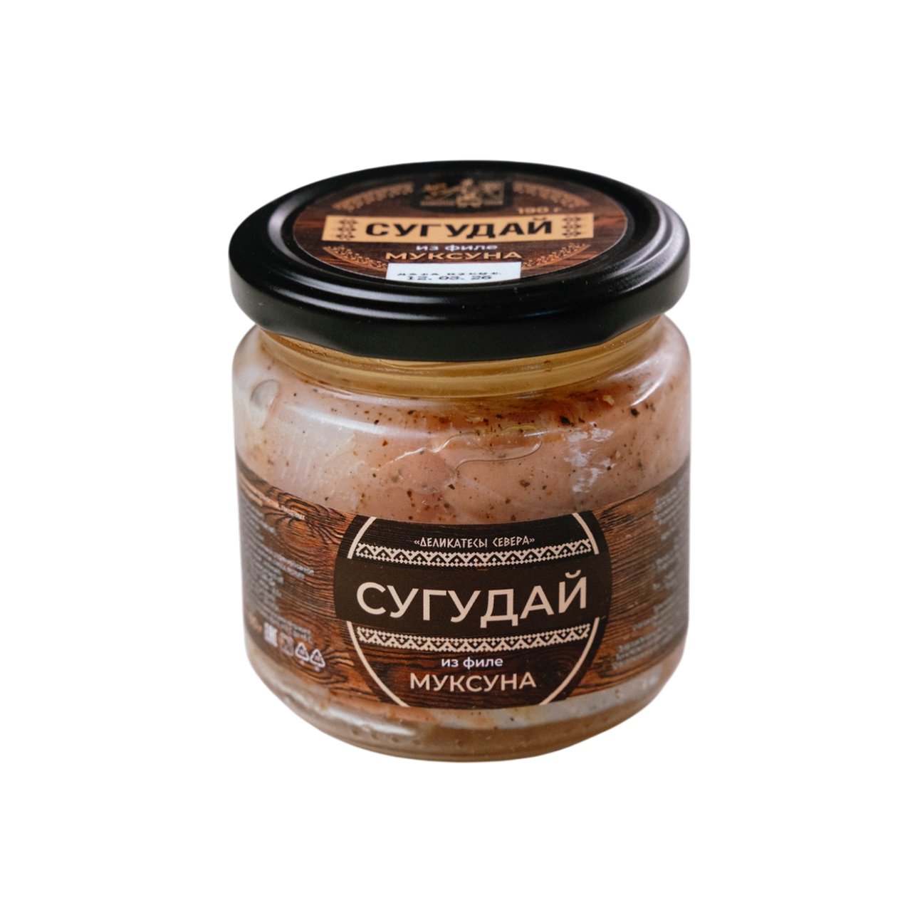 Сугудай из муксуна филе-ломтики в масле, 190 г