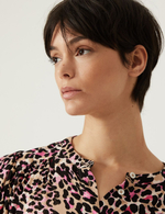 Блузка с длинными рукавами и узором - Marks & Spencer