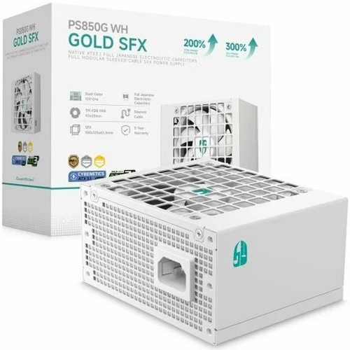 Блок питания Deepcool 850W GAMERSTORM PS850G WH (модульный, 16 Pin PCIe 5.0, Cybenetics Platinum, PPLP Gold, SFX)
