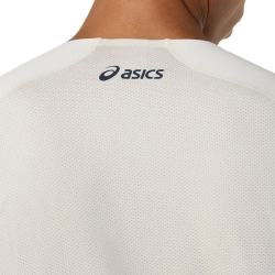 Мужская теннисная футболка с длинным рукавом Asics Match Long Sleeve - soft oat