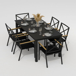 Стол обеденный Ideal Patio ДОЛЛА 180 см карбон