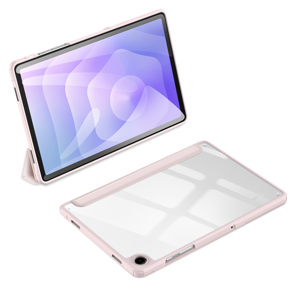 Чехол книжка розового цвета для планшета Samsung Galaxy Tab A9 Plus и Tab 11 Plus, серия Toby Series от Dux Ducis
