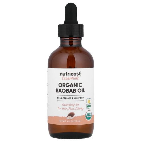 Nutricost, Essentials, органическое масло баобаба, 118 мл (4 жидк. унции)