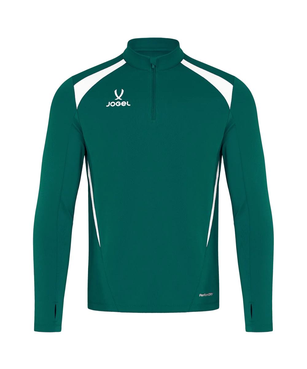 Джемпер тренировочный Jogel DIVISION PerFormDRY Training 1/4 Zip Top, темно-зеленый N4