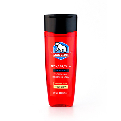 Гель для душа MAN ZONE «ACTIVE FRESH» мужской 250 мл