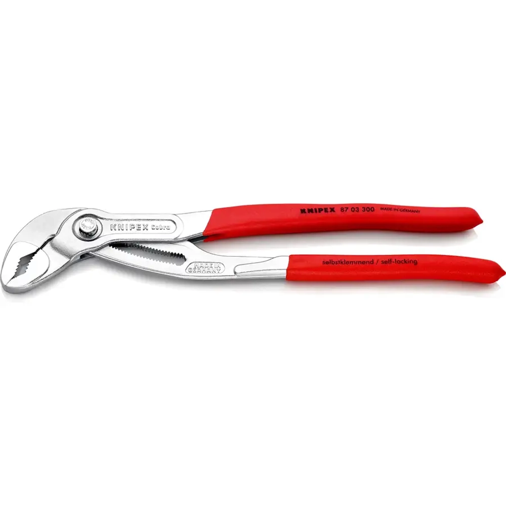 Клещи трубные Cobra® хромированные 300 мм Knipex 87 03 300