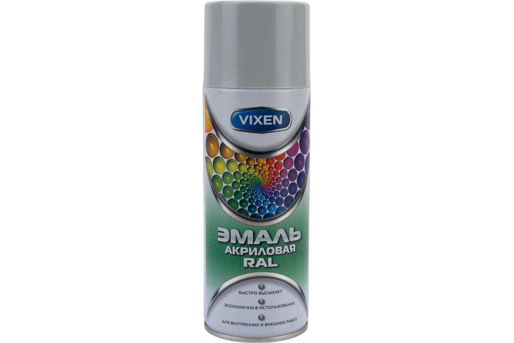 Эмаль Vixen акриловая RAL7035 светло-серый, аэрозоль (520мл)