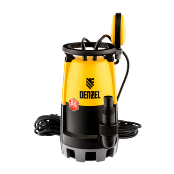 Дренажный насос для чистой и грязной воды DP-600S, 600 Вт, напор 7 м, 13000 л/ч Denzel 97268