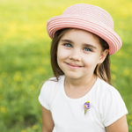 Рожок /Ice cream KINDER, brooch, Color